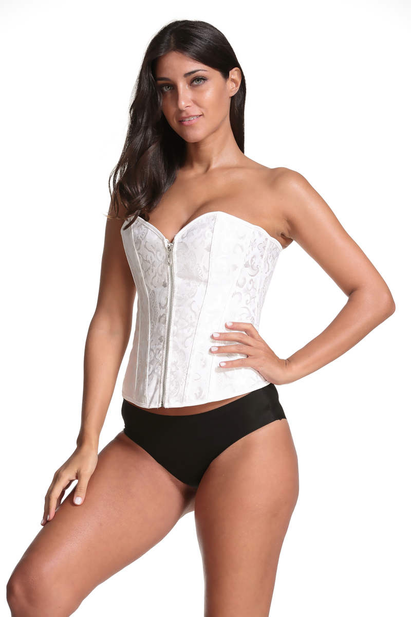F3239-1 Модный женский корсет из парчи под грудью с костями для талии Shaper